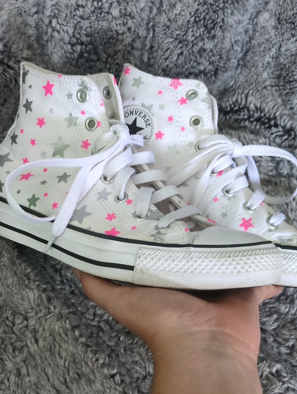 Converse Chuck Taylor All Star Sparkle High Top Shoe Big Kids 4 - Picture 8 of 8